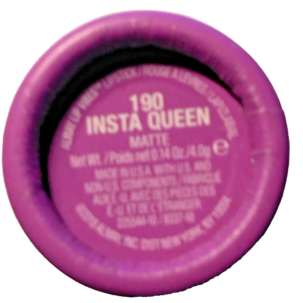 Almay Lip Vibes Matte Finish Lipstick 190 INSTA QUEEN Purple - Sealed